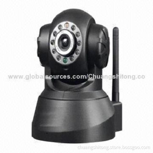 LED Light Wi-Fi CCTV Camera, MJPEG Compression, High-sensitivity CMOS Sensor